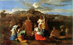 Moses Saved from the Waters by Nicolas Poussin